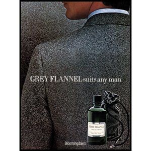 1992 Geoffrey Beene Grey Flannel Cologne Vintage Print Ad Business Suit Wall Art